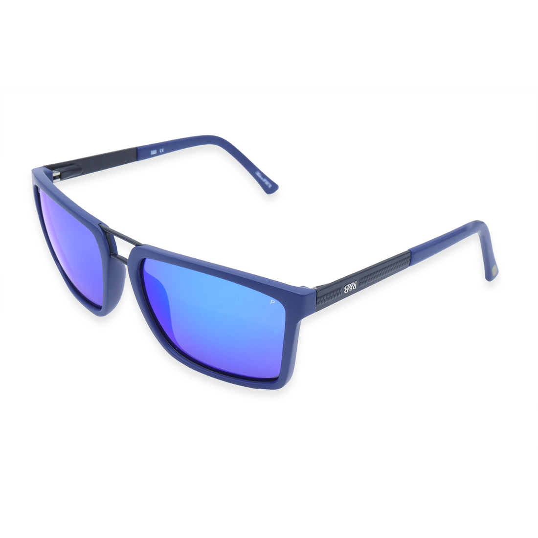 R&amp;B Aviator Blue Acetate Full Rim Sunglasses