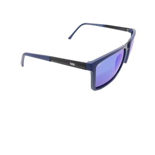 R&B Aviator Blue Acetate Full Rim Sunglasses