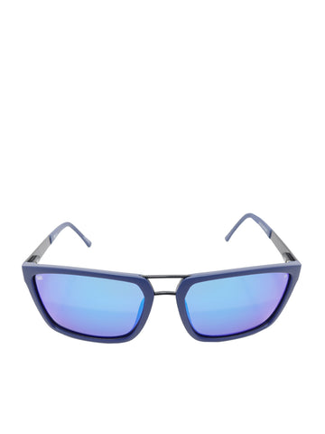 R&B Aviator Blue Acetate Full Rim Sunglasses