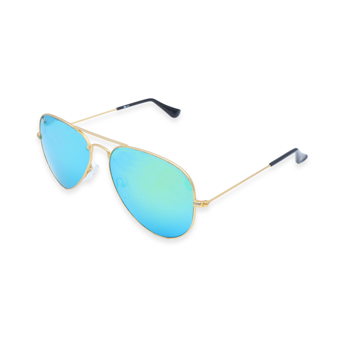 R&amp;B Aviator Gold Metal Full Rim Sunglasses