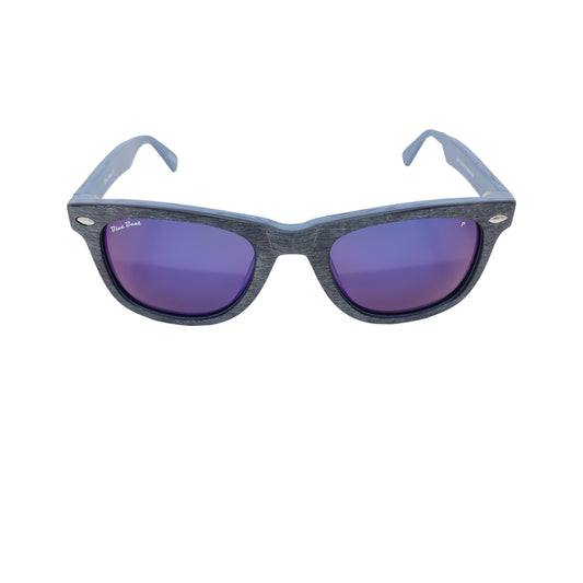 Blue Beat Blue Cat-Eye Acetate Full Rim Sunglasses