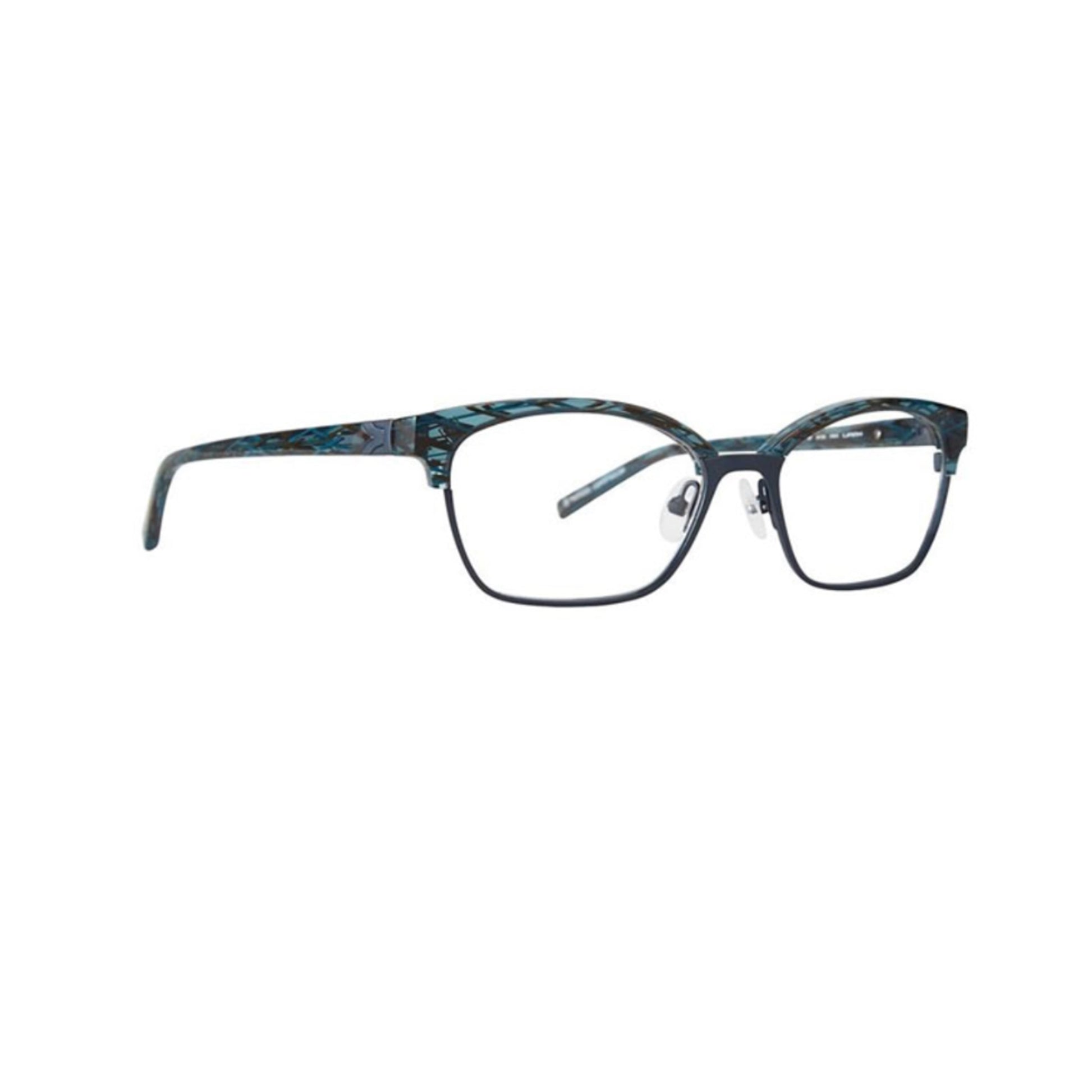 Koali By Morel Blue Square Metal Full Rim Eyeglasses. Made in France 8