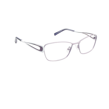 Koali By Morel Violet Square Metal Full Rim Eyeglasses. Made in France 7365K