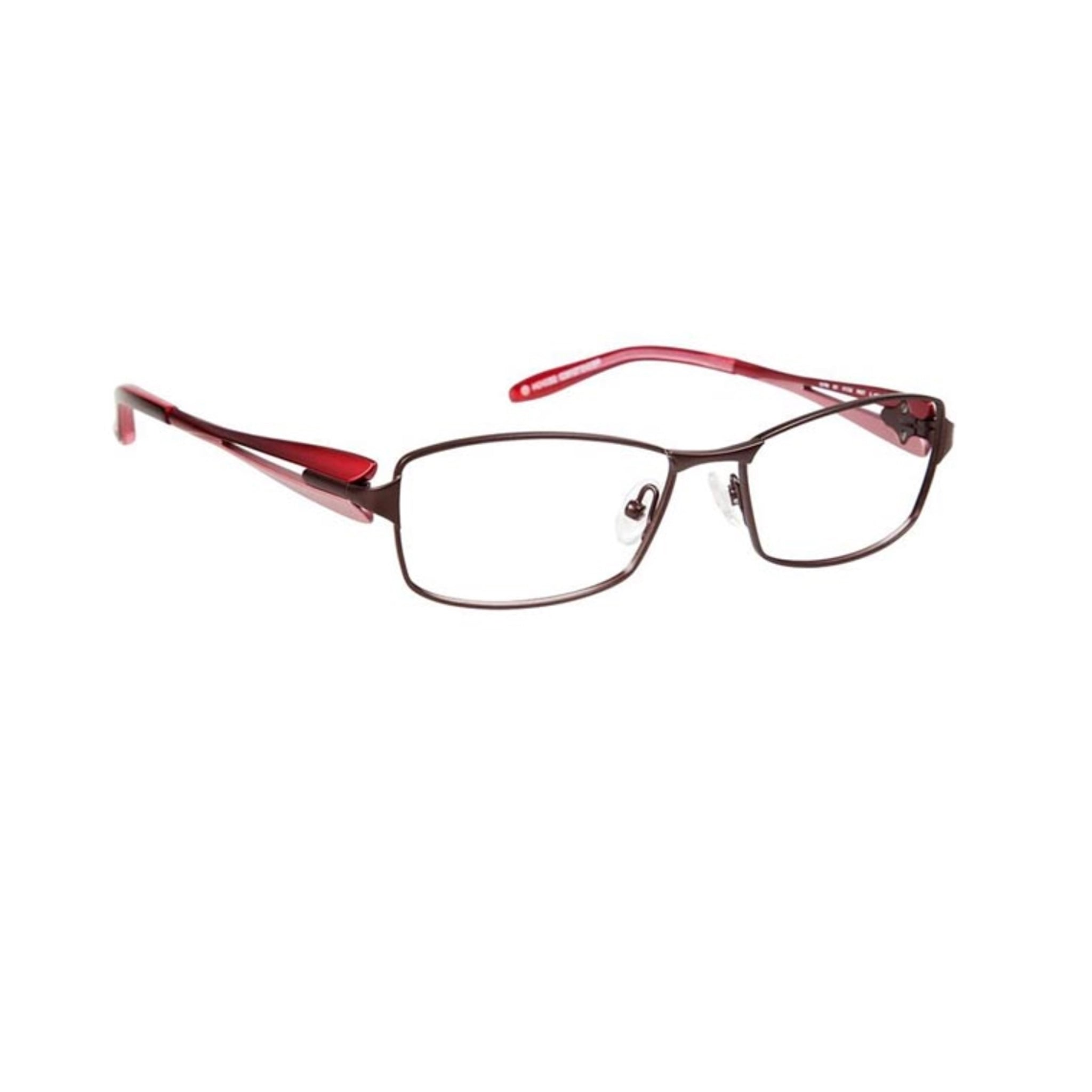 Koali By Morel Brown Square Metal Full Rim Eyeglasses. Made in France 7359K