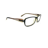Koali By Morel Brown Square Acetate Full Rim Eyeglasses. Made in France 7347K