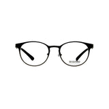 Badaro Unisex Round Black Metal Full Rim Eyeglasses