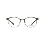 Badaro Unisex Round Grey Metal Full Rim Eyeglasses