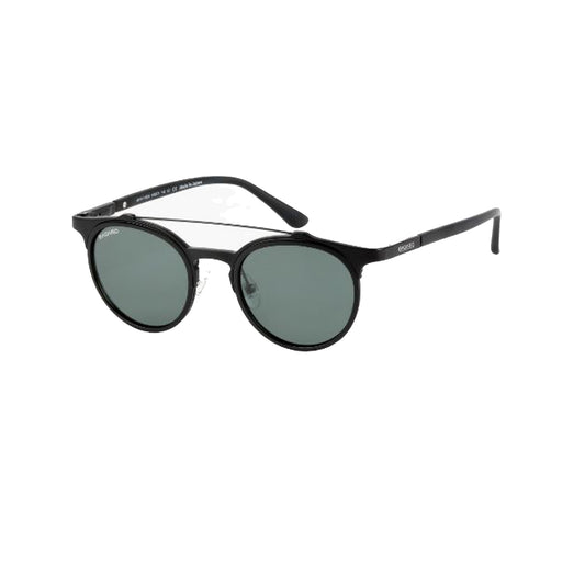 Badaro Black Round Acetate Full Rim Sunglasses