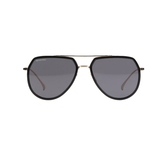 Badaro Gold Aviator Metal Full Rim Sunglasses