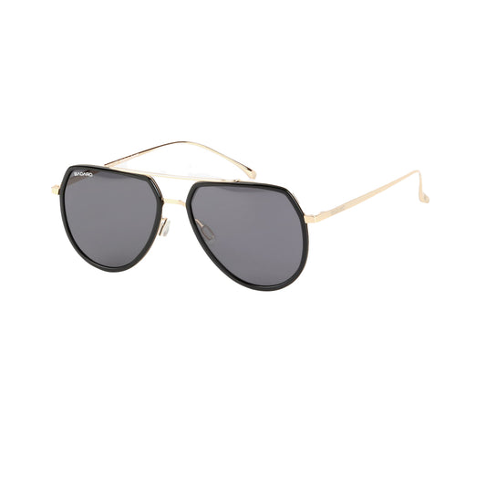Badaro Gold Aviator Metal Full Rim Sunglasses