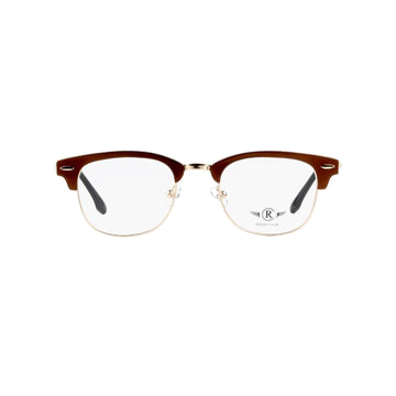 Rossi Club Gold Square Metal Full Rim Eyeglasses