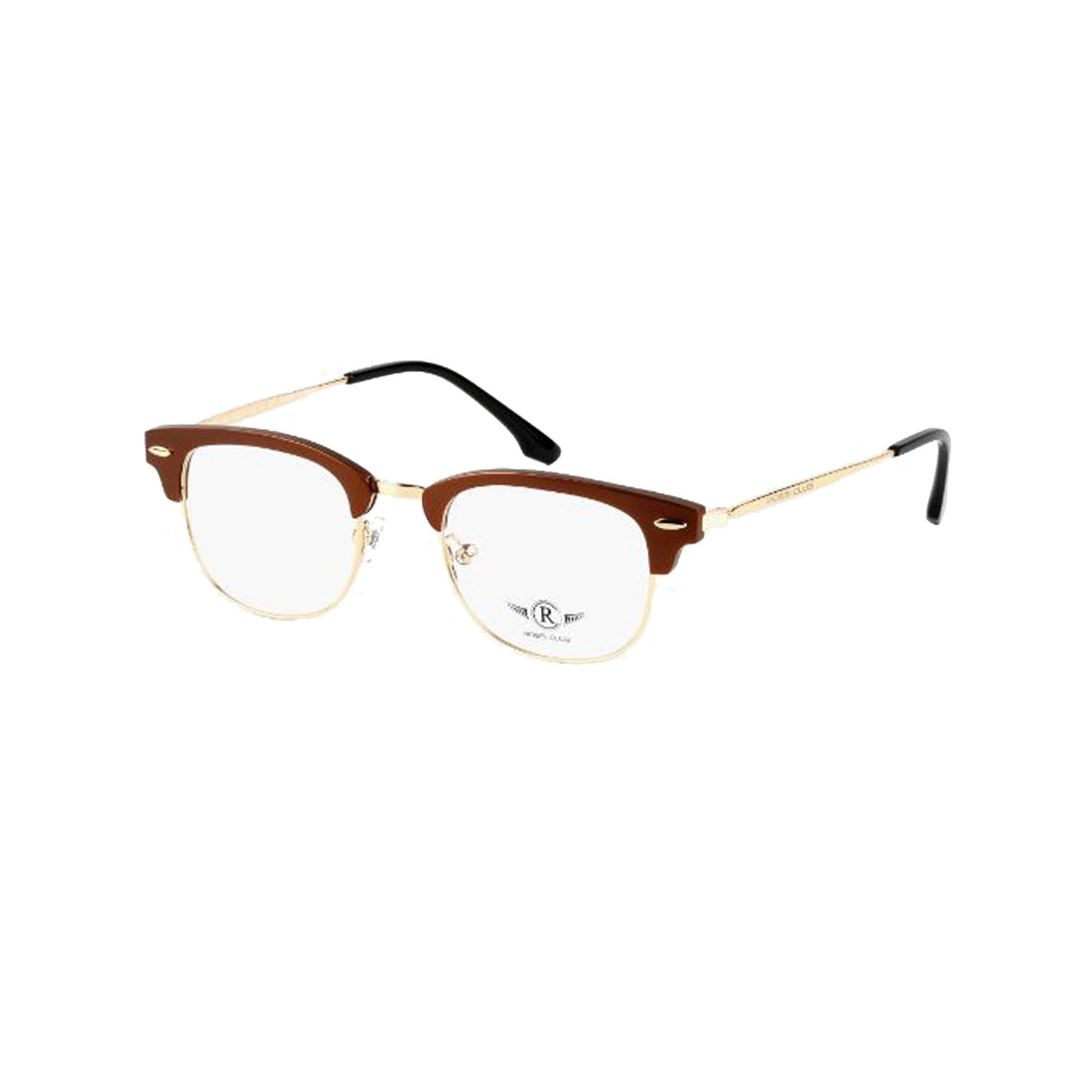 Rossi Club Gold Square Metal Full Rim Eyeglasses