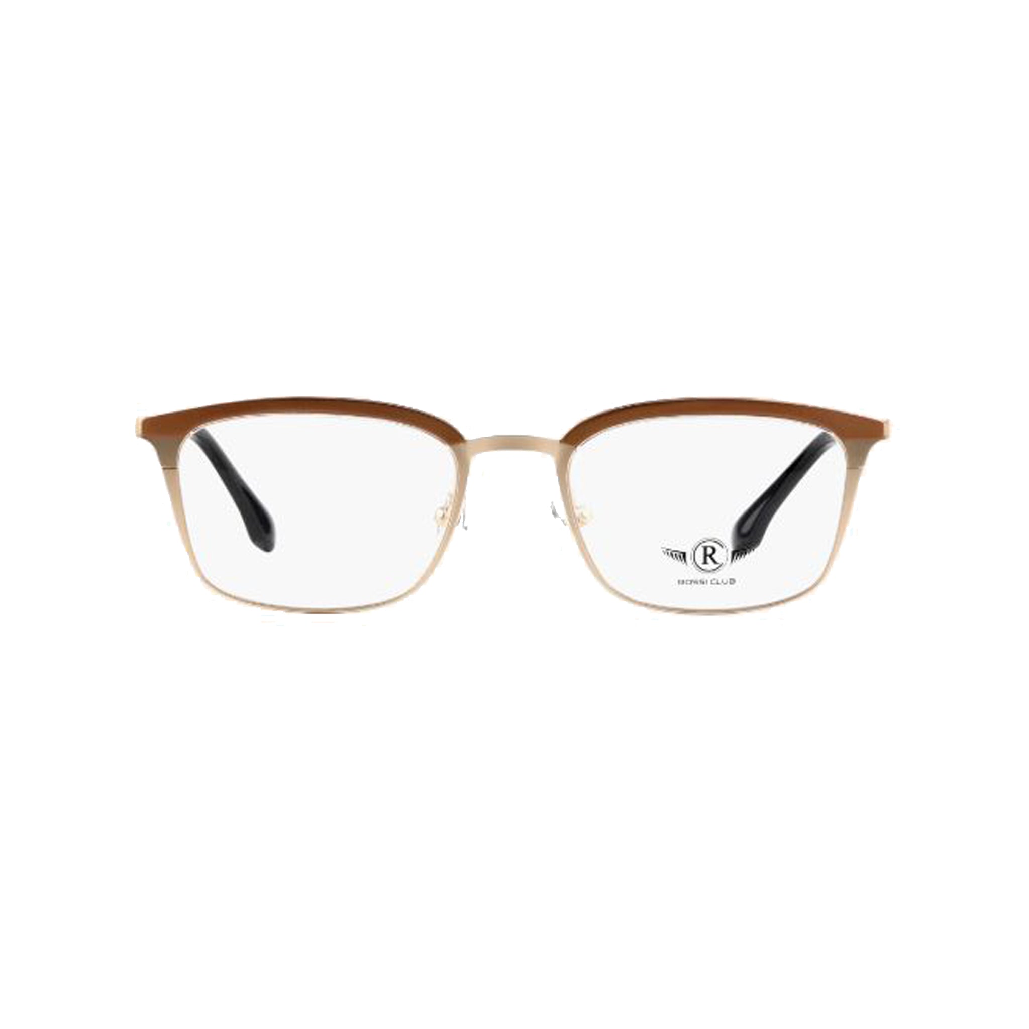 Rossi Club Gold Square Metal Full Rim Eyeglasses