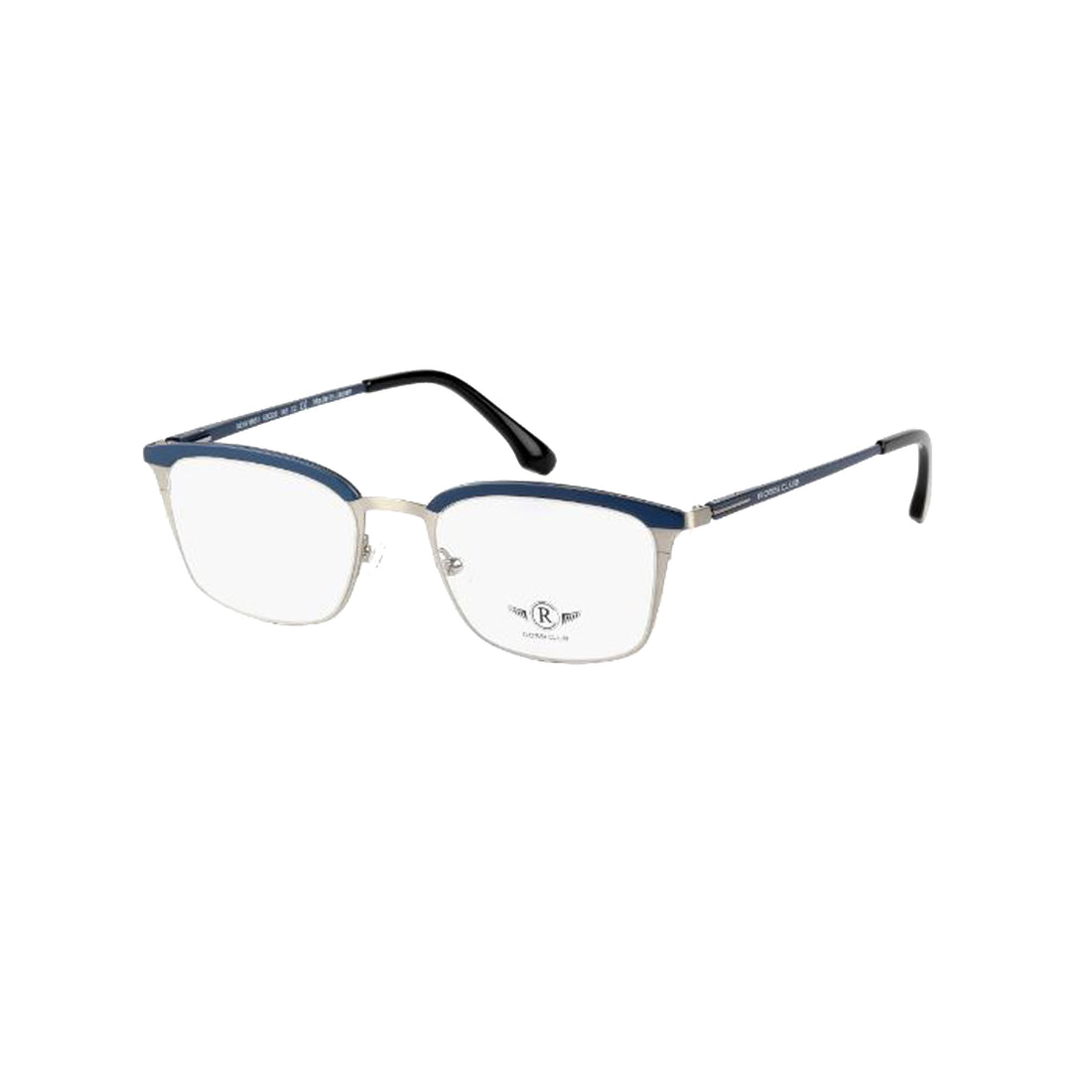 Rossi Club Blue Square Metal Full Rim Eyeglasses