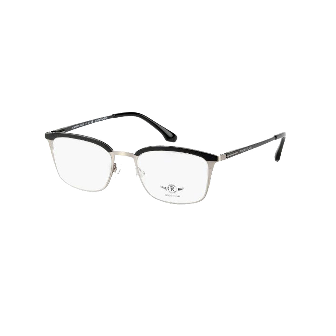 Rossi Club Silver Square Metal Full Rim Eyeglasses