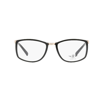 Rossi Club Black Square Metal Full Rim Eyeglasses