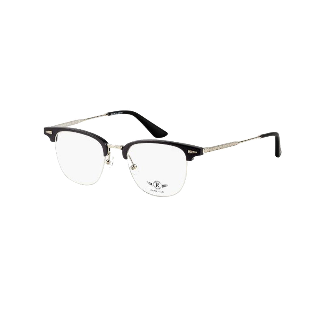 Rossi Club Silver Square Metal Full Rim Eyeglasses