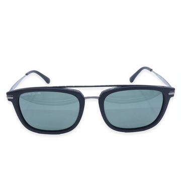 Rossi Club Black Aviator Acetate Full Rim Sunglasses