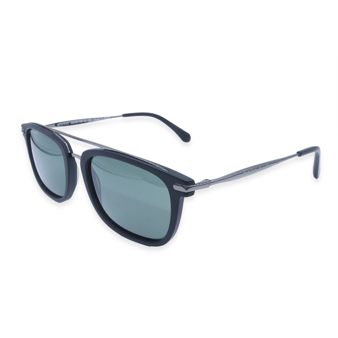 Rossi Club Black Aviator Acetate Full Rim Sunglasses