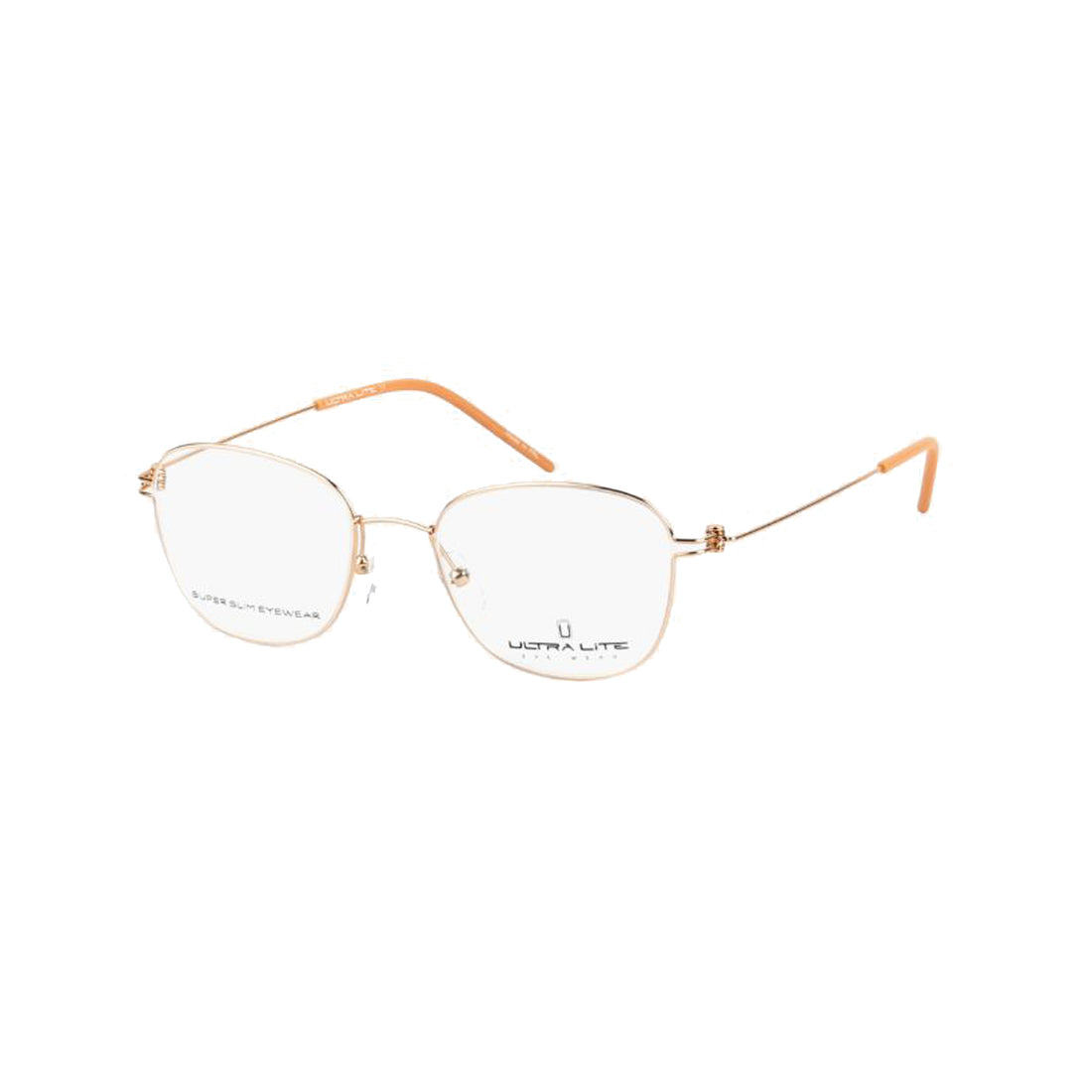 Ultra Lite Gold Square Metal Full Rim Eyeglasses UL918 102-Y20