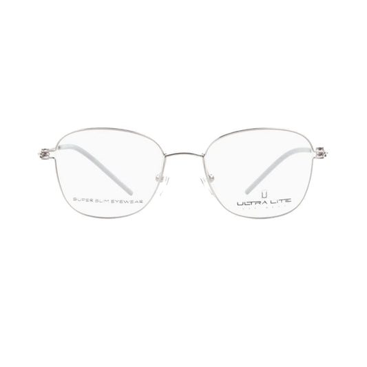 Ultra Lite Grey Square Metal Full Rim Eyeglasses UL918 102-Y20