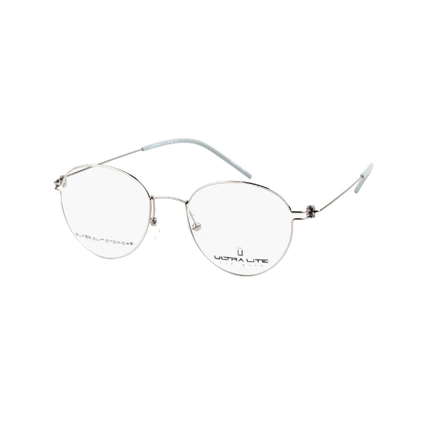 Ultra Lite Grey Round Metal Full Rim Eyeglasses UL918 103-Y20