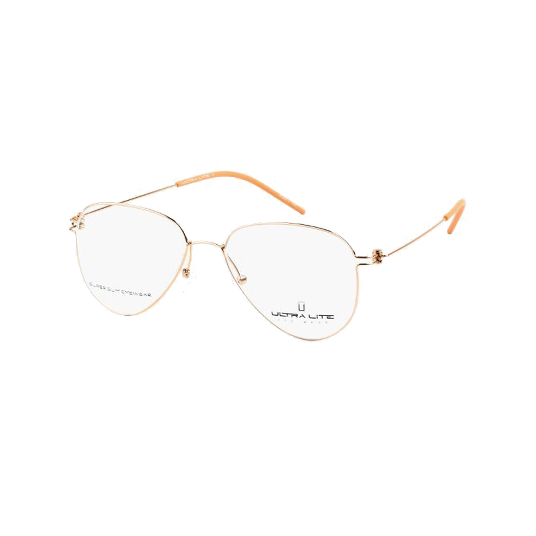 Ultra Lite Gold Aviator Metal Full Rim Eyeglasses UL918 104-Y20