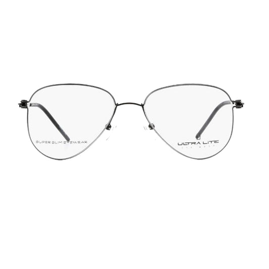 Ultra Lite Black Aviator Metal Full Rim Eyeglasses UL918 104-Y20