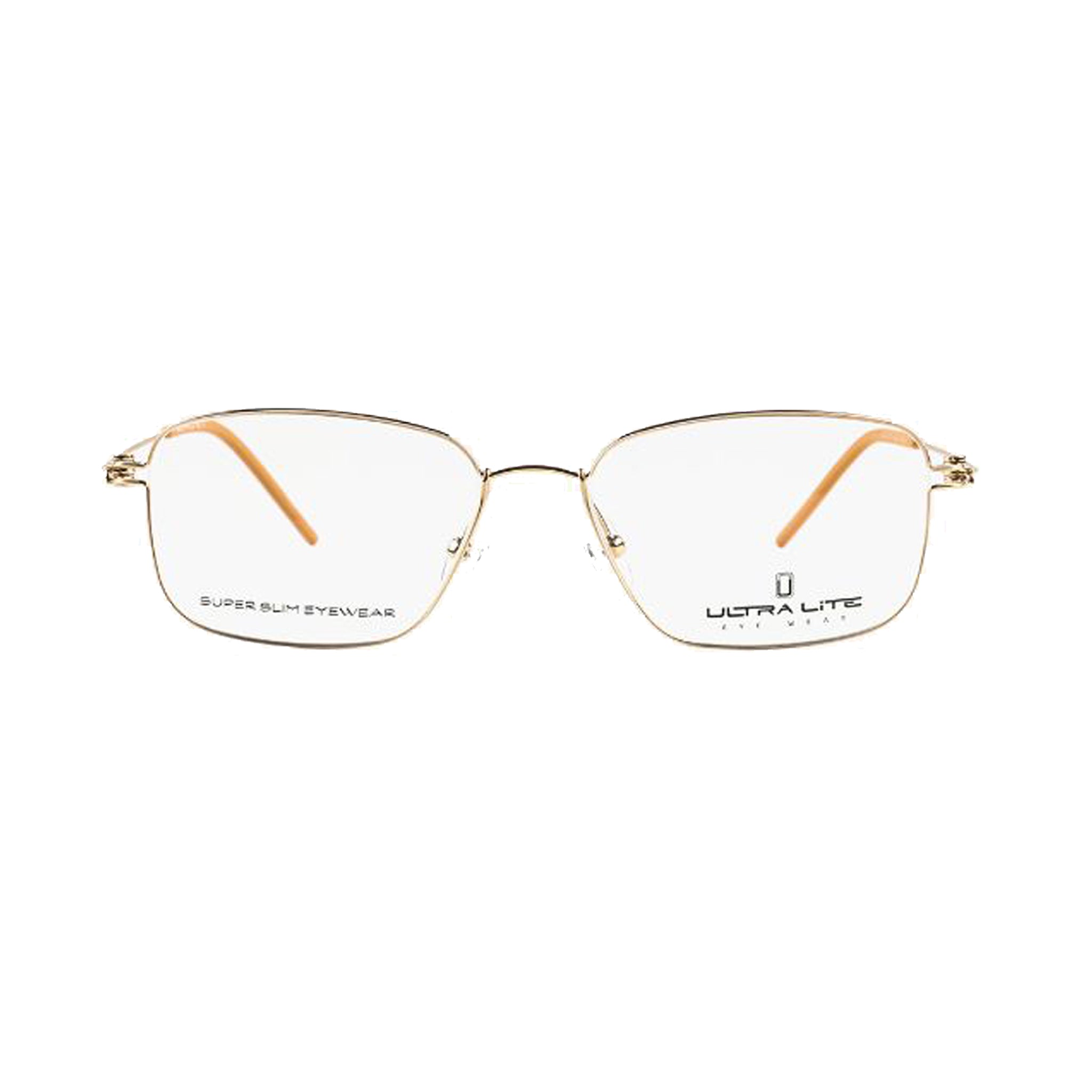 Ultra Lite Gold Square Metal Full Rim Eyeglasses UL918 105-Y20