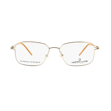 Ultra Lite Gold Square Metal Full Rim Eyeglasses UL918 105-Y20