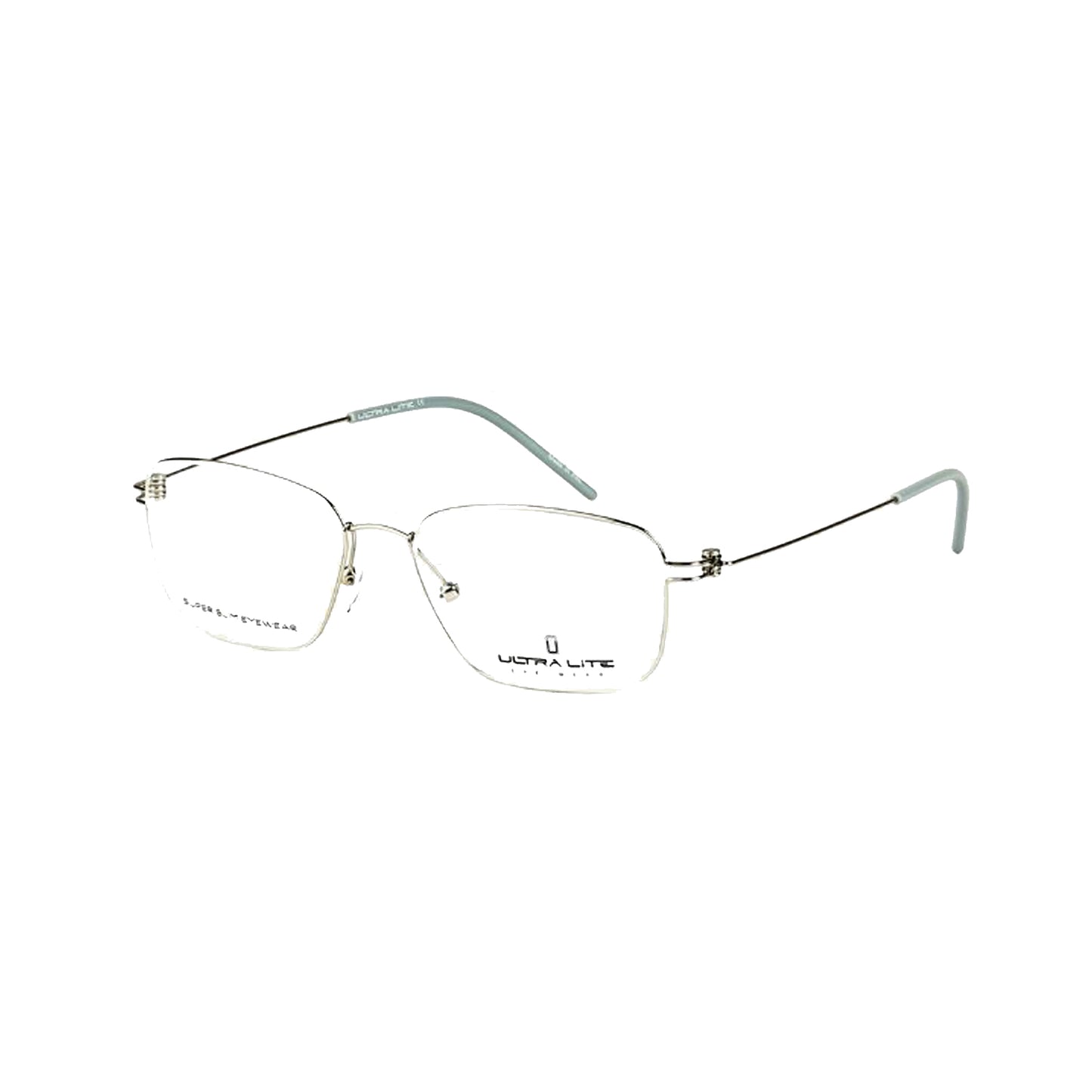 Ultra Lite Silver Square Metal Full Rim Eyeglasses UL918 105-Y20