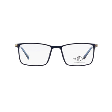 Rossi Club Blue Rectangle Acetate Full Rim Eyeglasses