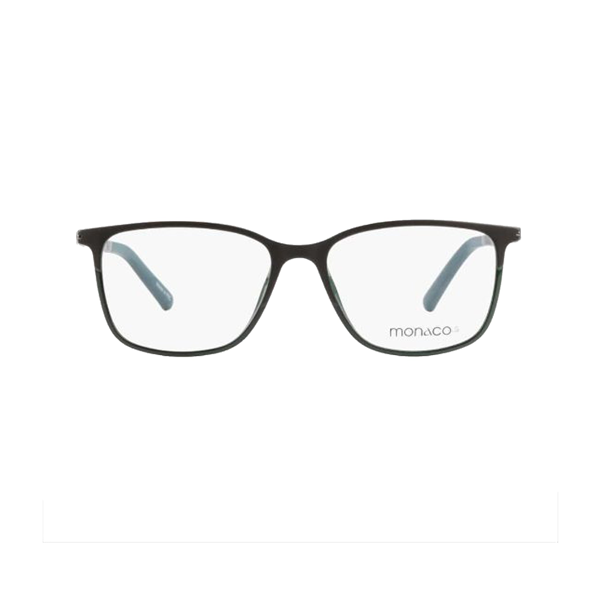 Monaco Lite Green Square Acetate Full Rim Eyeglasses