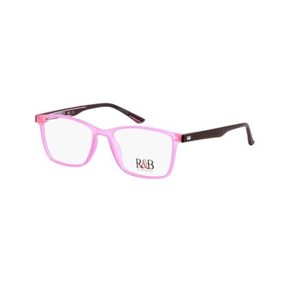 R&B Square Pink Acetate Full Rim Eyeglasses