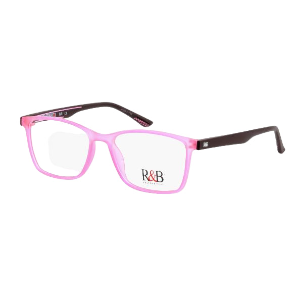 R&amp;B Square Pink Acetate Full Rim Eyeglasses