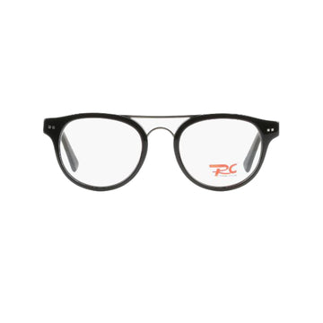 Rossi Club Black Round Acetate Full Rim Eyeglasses