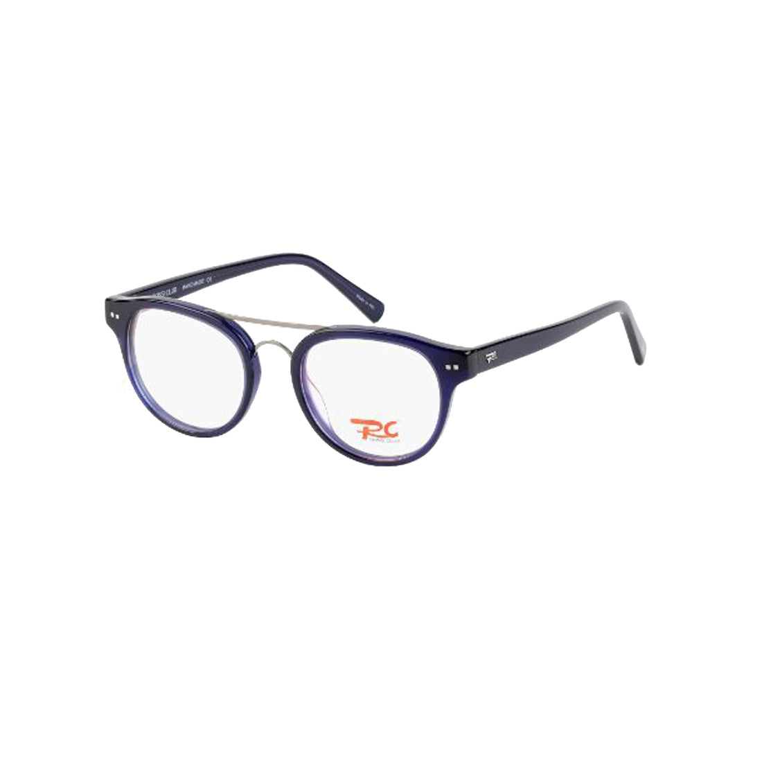 Rossi Club Blue Round Acetate Full Rim Eyeglasses