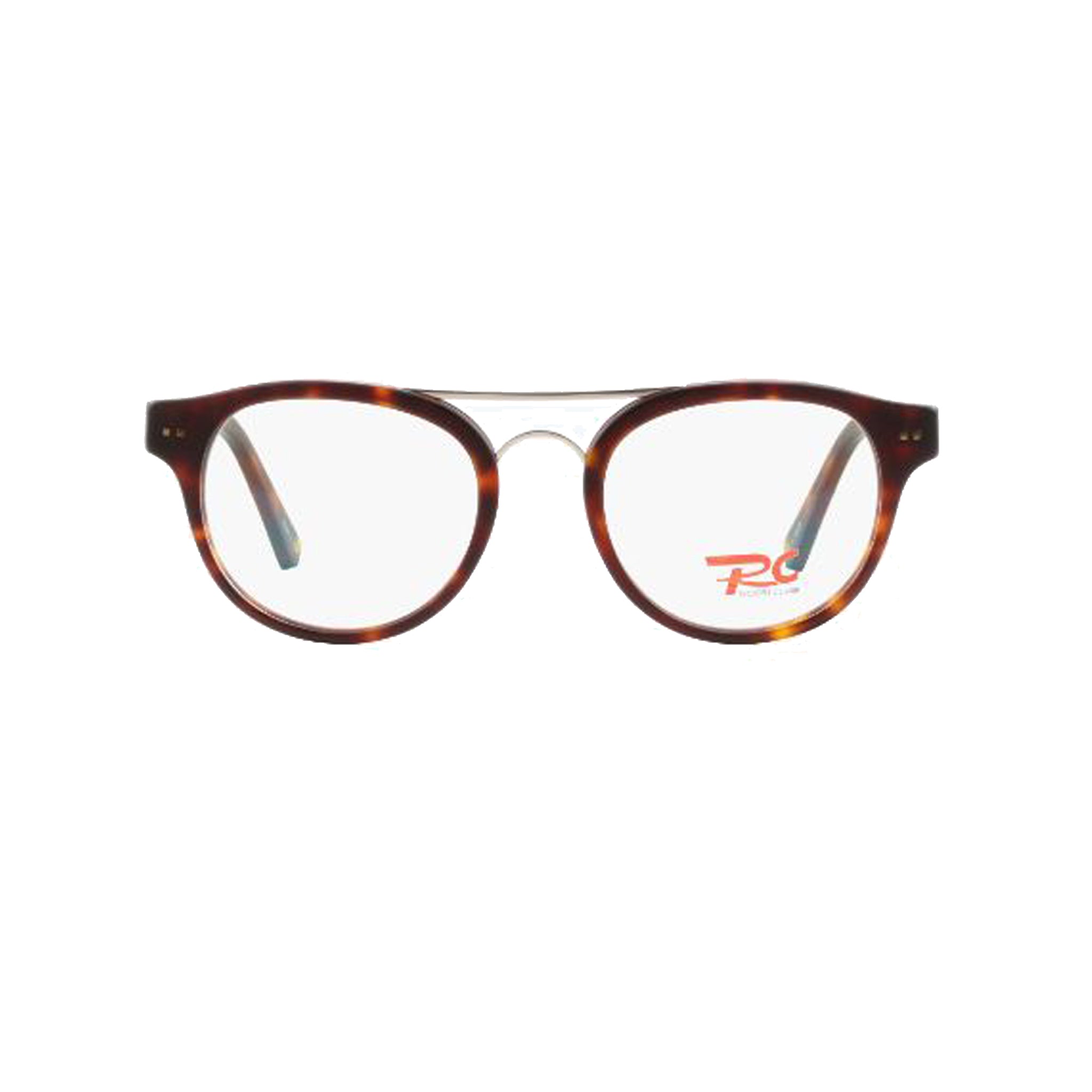 Rossi Club Brown Round Acetate Full Rim Eyeglasses