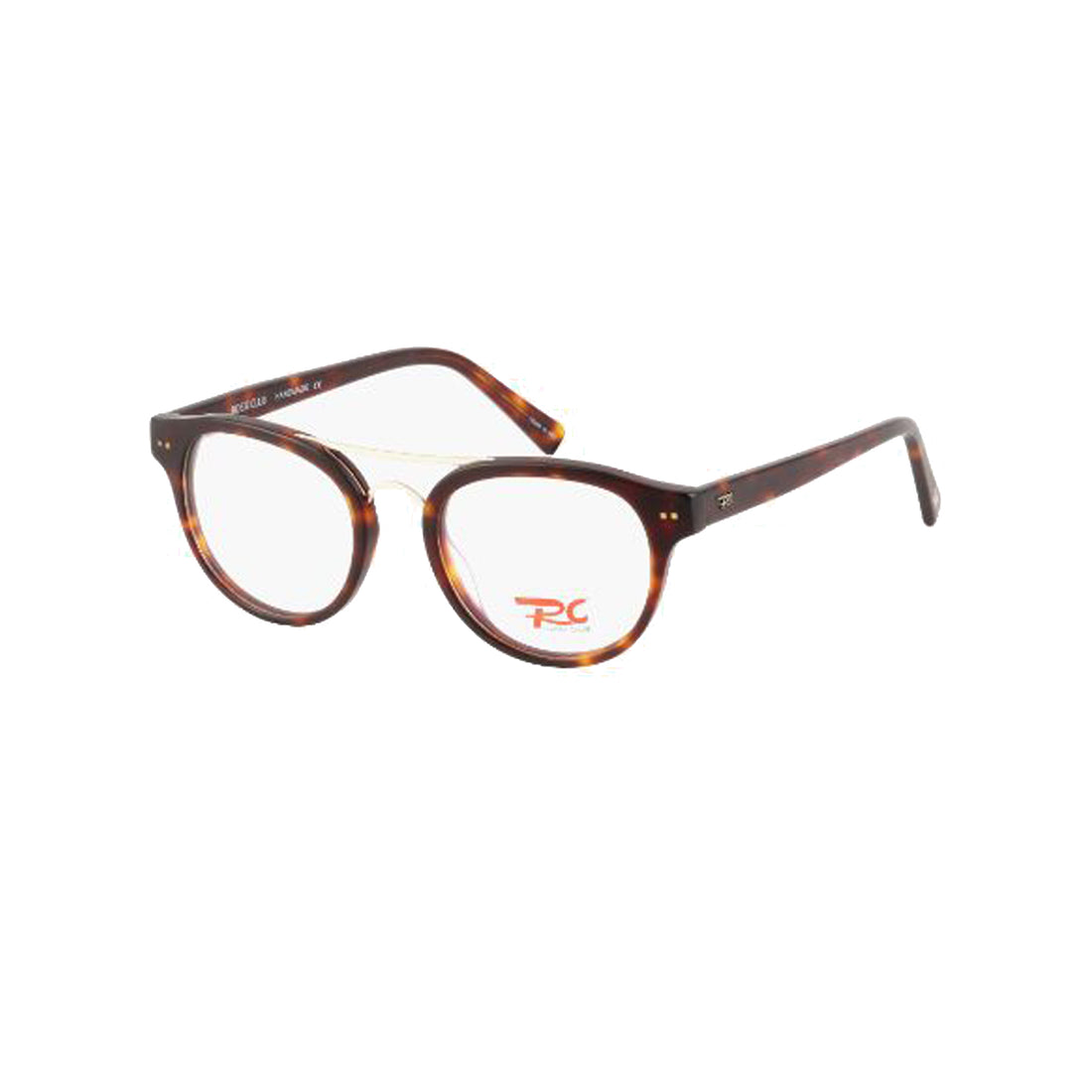 Rossi Club Brown Round Acetate Full Rim Eyeglasses