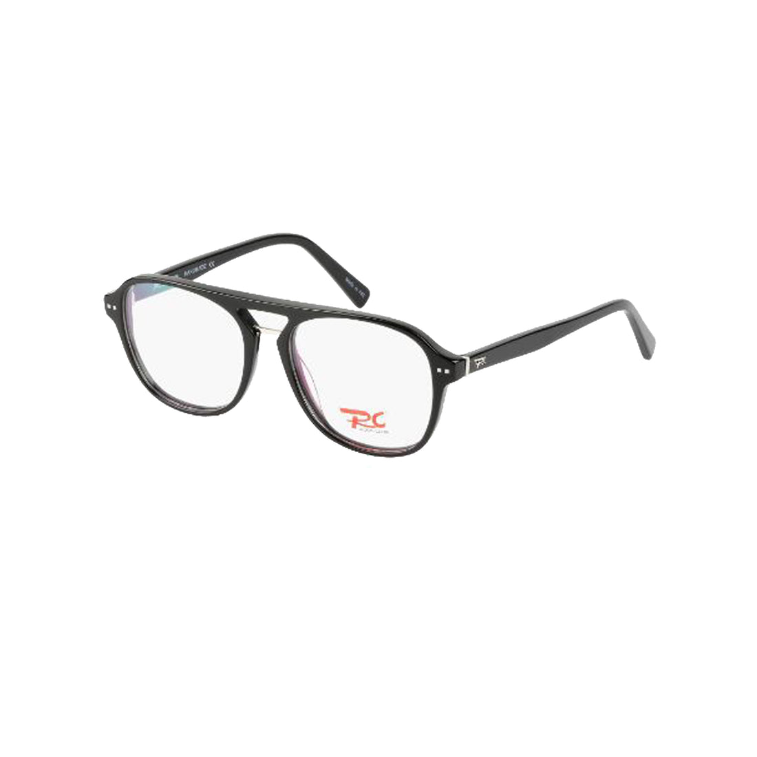 Rossi Club Black Aviator Acetate Full Rim Eyeglasses