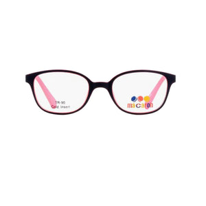 Macaron Pink Round Acetate Full Rim Eyeglasses for Kids