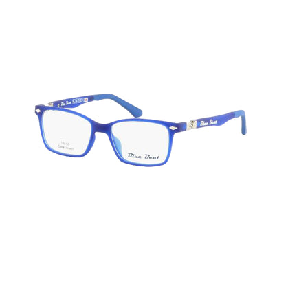 Blue Beat Blue Square Acetate Full Rim Eyeglasses for Kids