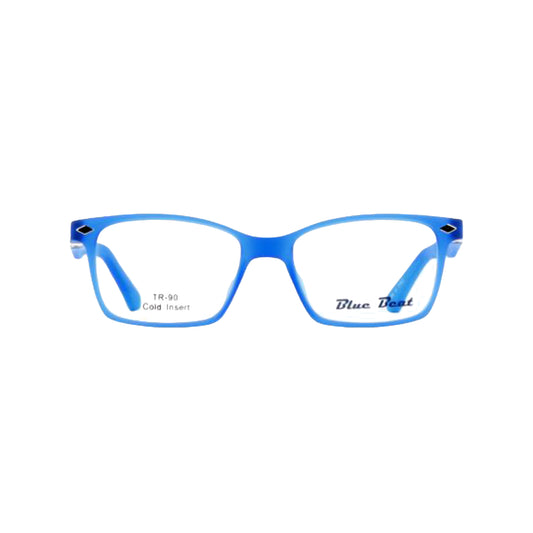 Blue Beat Boys Square Blue Acetate Full Rim Eyeglasses