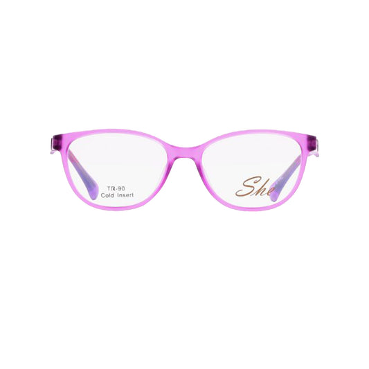 She Violet Cat-eye Acetate Full Rim Eyeglasses for Kids