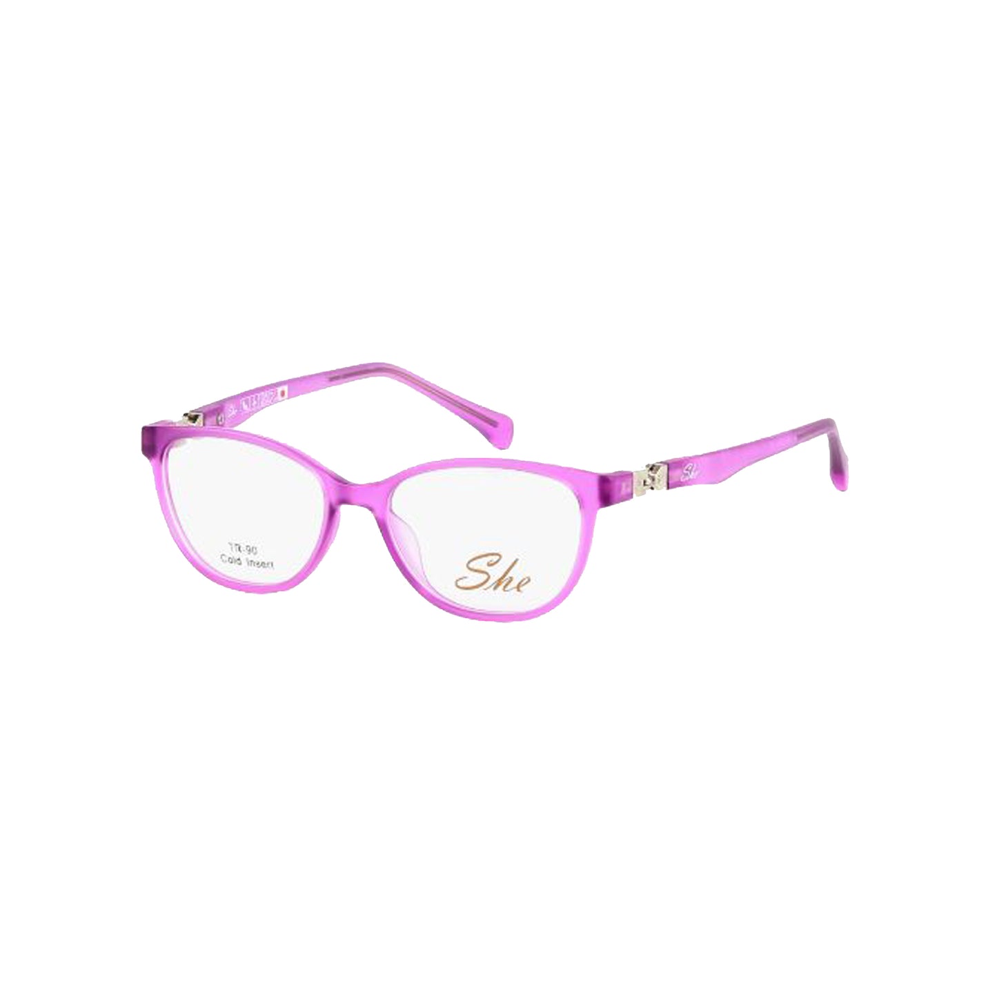 She Violet Cat-eye Acetate Full Rim Eyeglasses for Kids