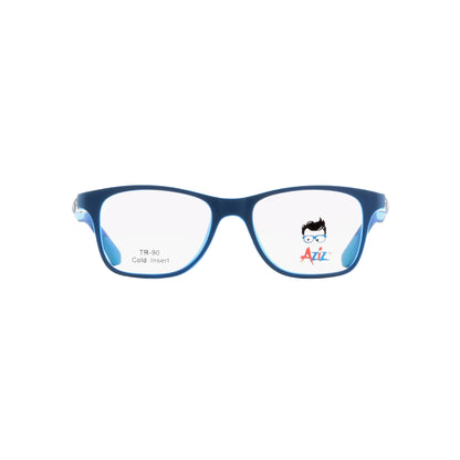 Aziz Blue Square Full Rim Eyeglasses for Kids