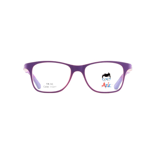 Aziz Violet Square Full Rim Eyeglasses for Kids