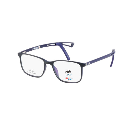Aziz Blue Square Full Rim Eyeglasses for Kids