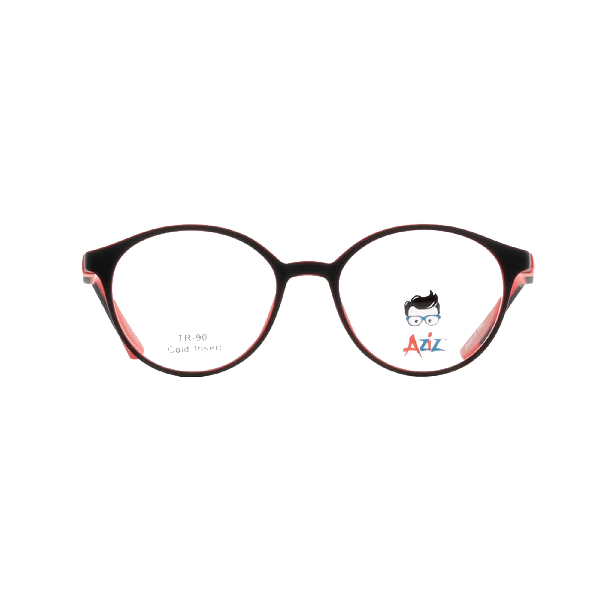 Aziz by Barakat Round Kids Red Eyeglasses 