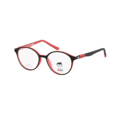 Aziz Red Round Full Rim Eyeglasses for Kids